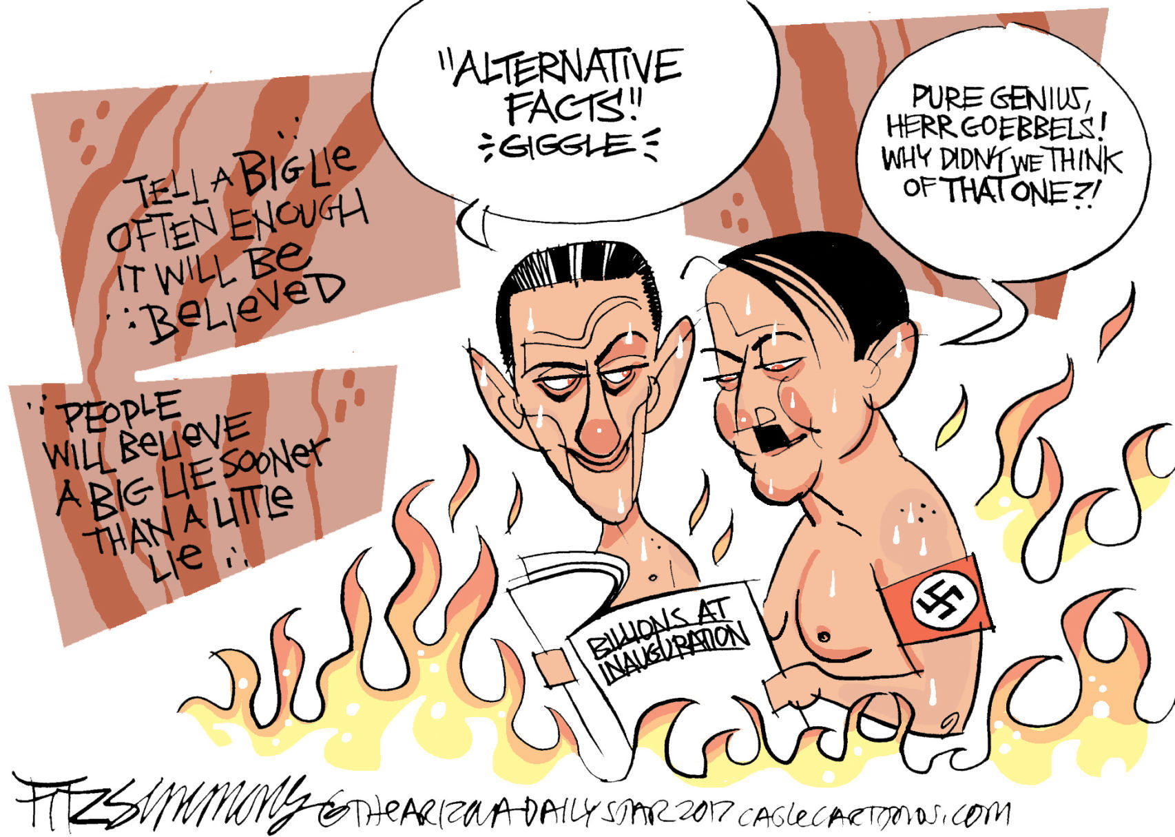 Daily Fitz Cartoon: Big Lie